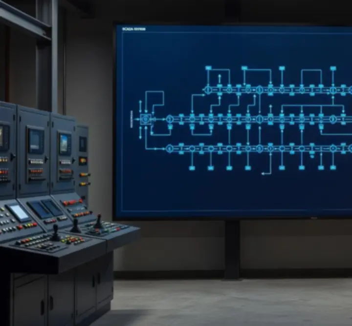 SCADA інтерфейс SmartFactory з IoT сенсорами